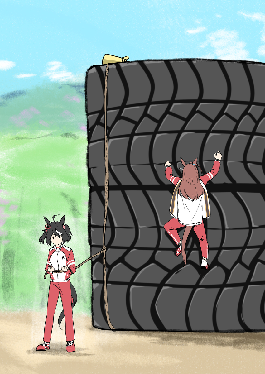 This is a pixiv picture whose title is よじよじブルボン.