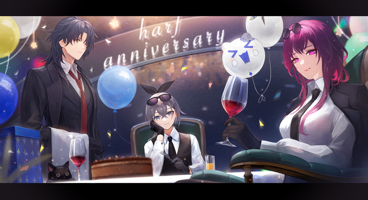 This is a pixiv picture whose title is スターレイル半周年イラスト.