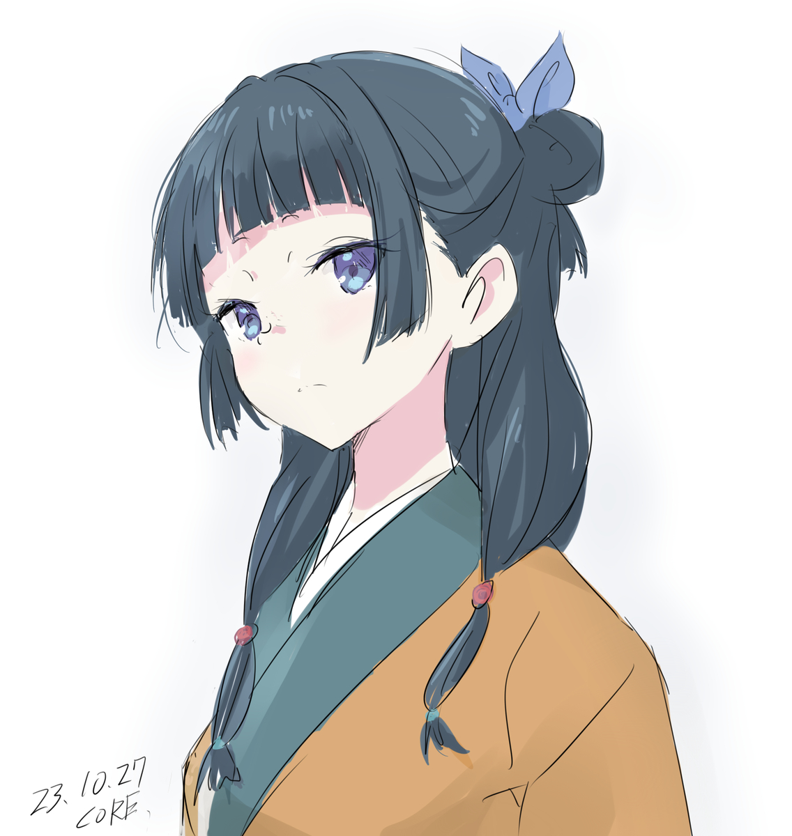 This is a pixiv picture whose title is 猫猫.