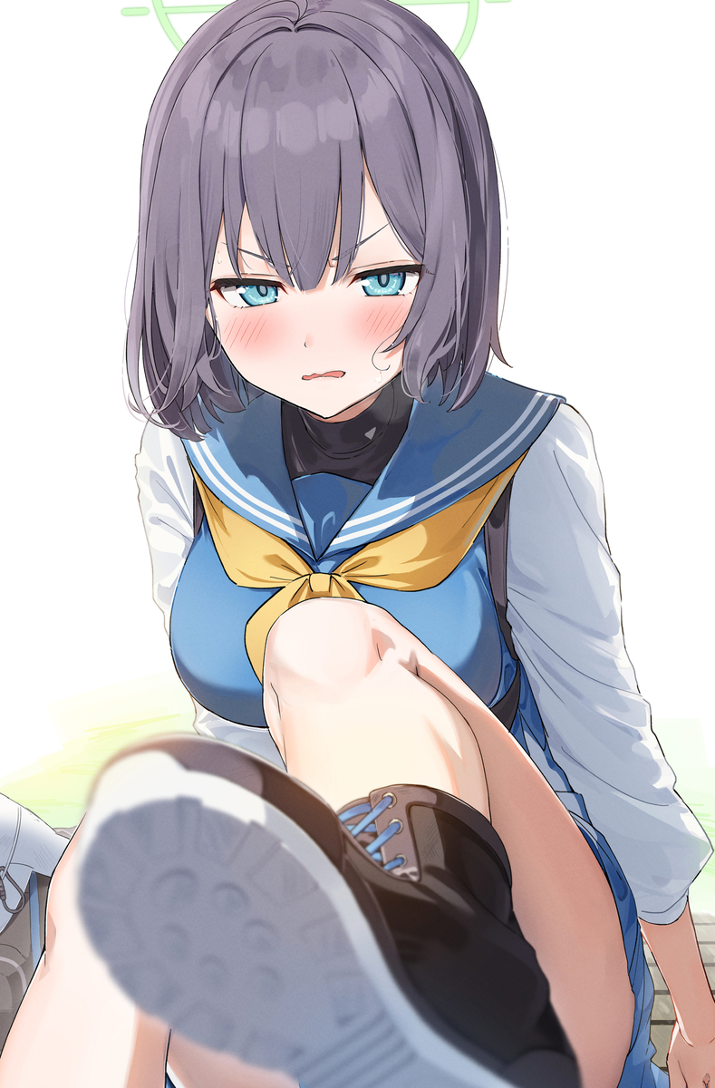 This is a pixiv picture whose title is どこみてっ…！.