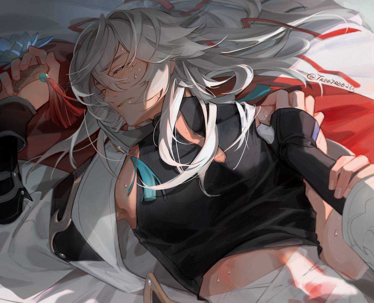 This is a pixiv picture whose title is ❄️💙🦁.