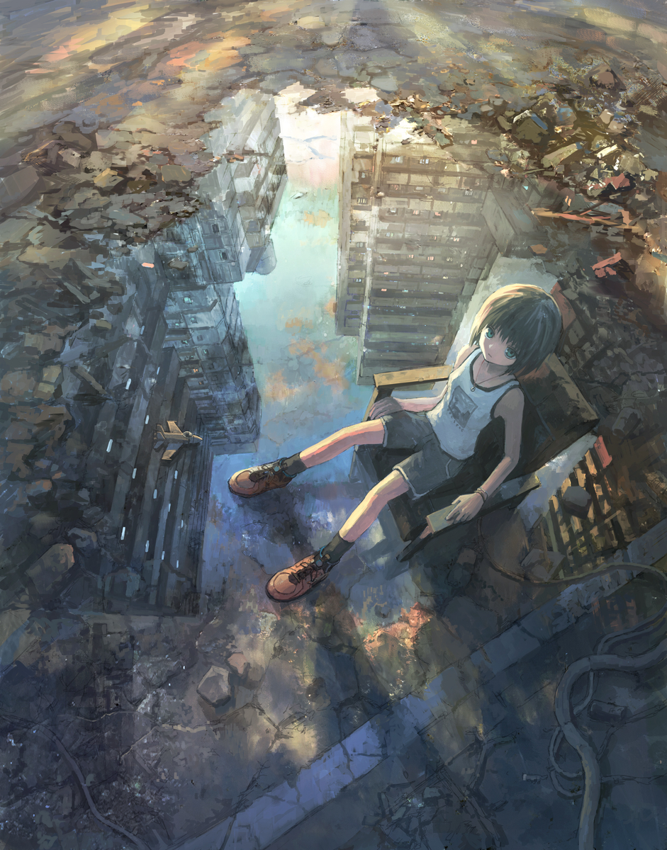 This is a pixiv picture whose title is 潜性都市.