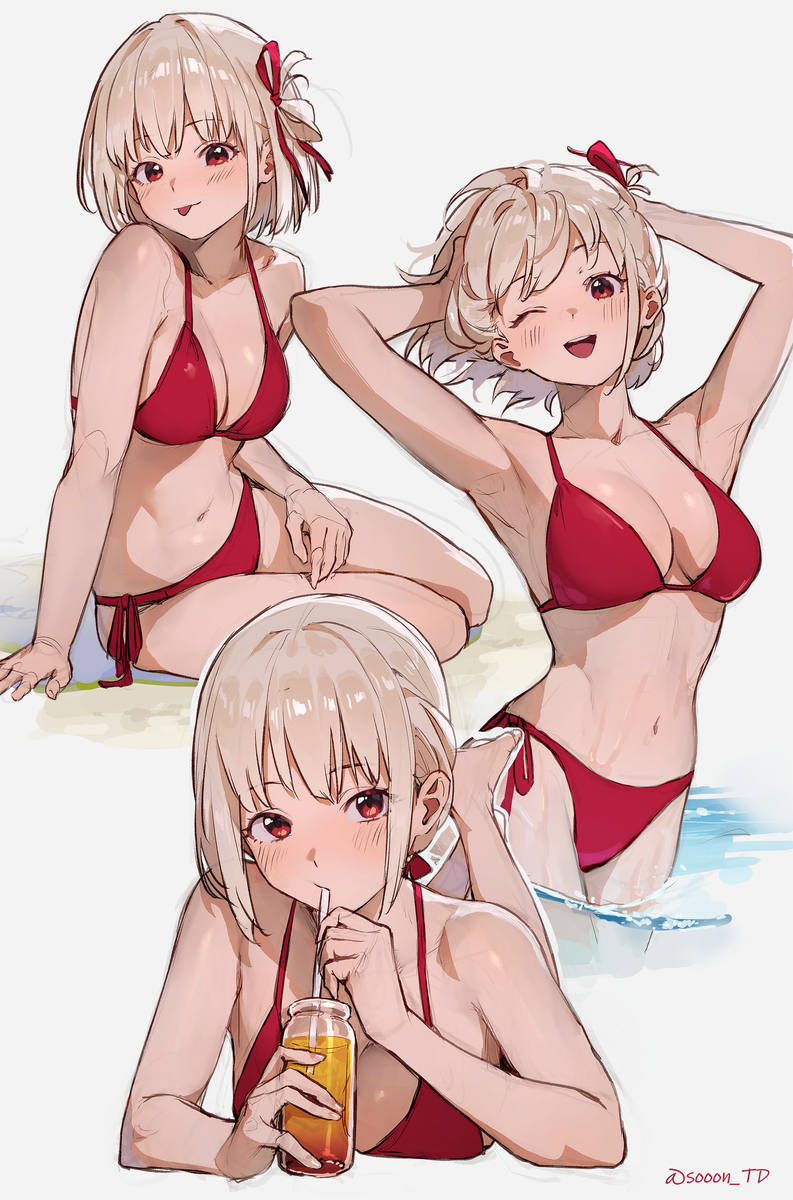 This is a pixiv picture whose title is 錦木千束.