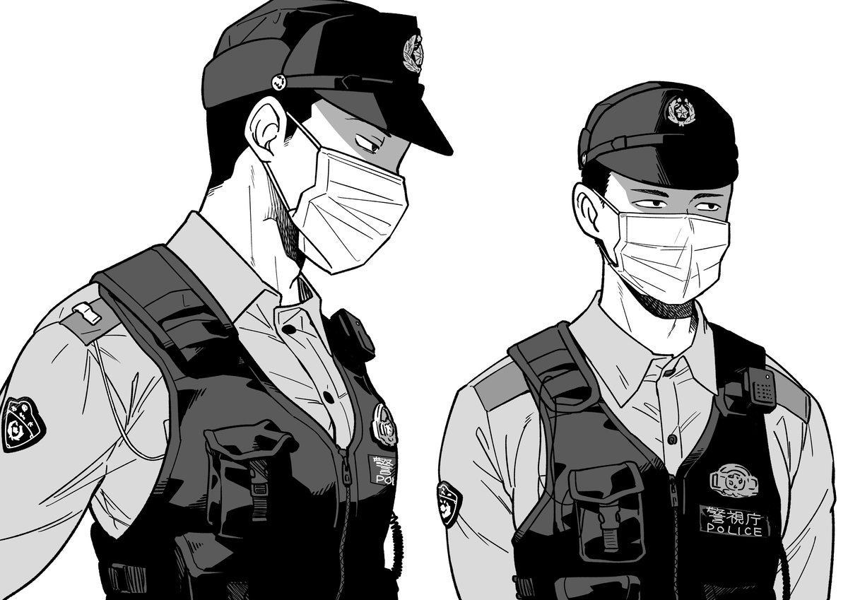 This is a pixiv picture whose title is お巡りさん！.