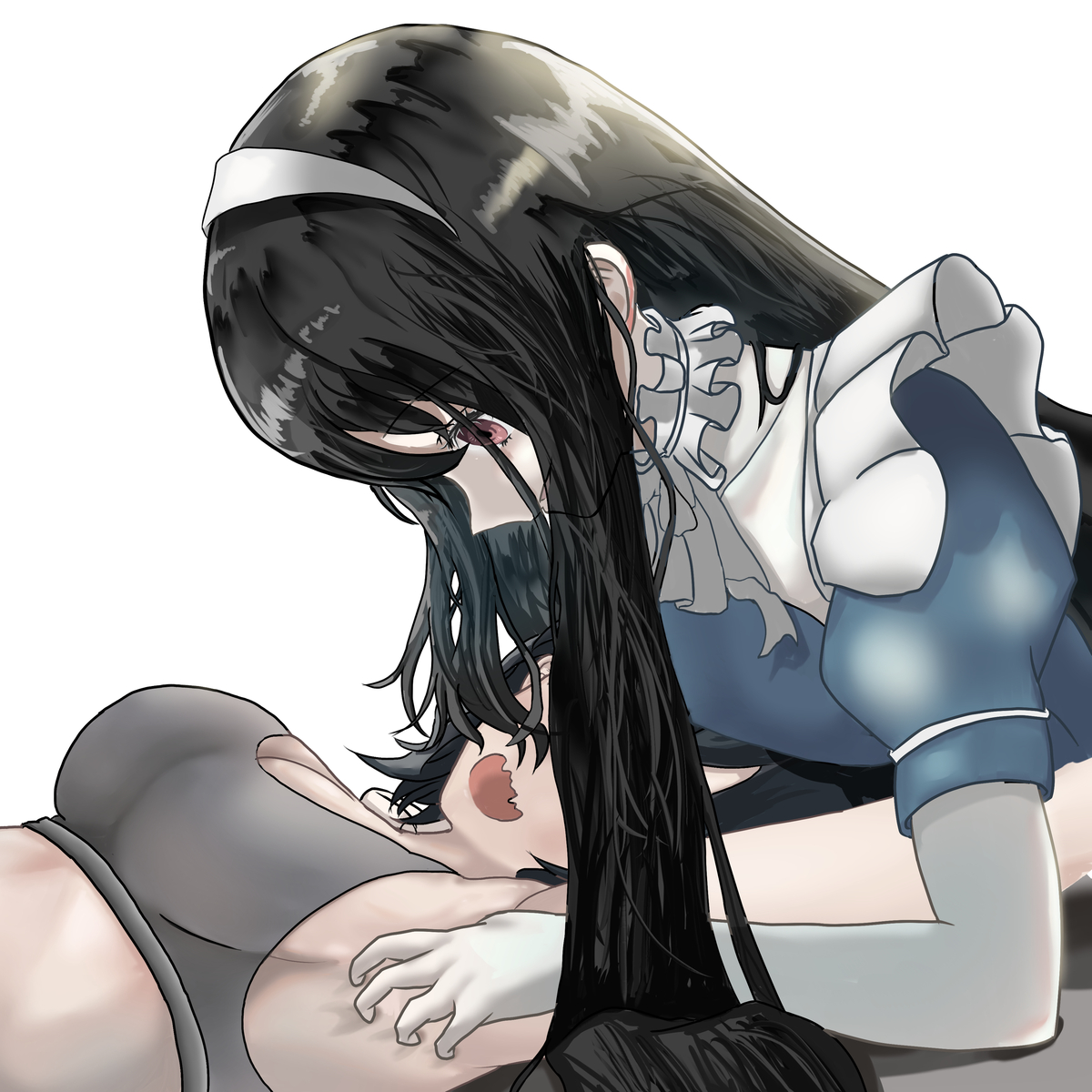 This is a pixiv picture whose title is くすぐられる女の子.