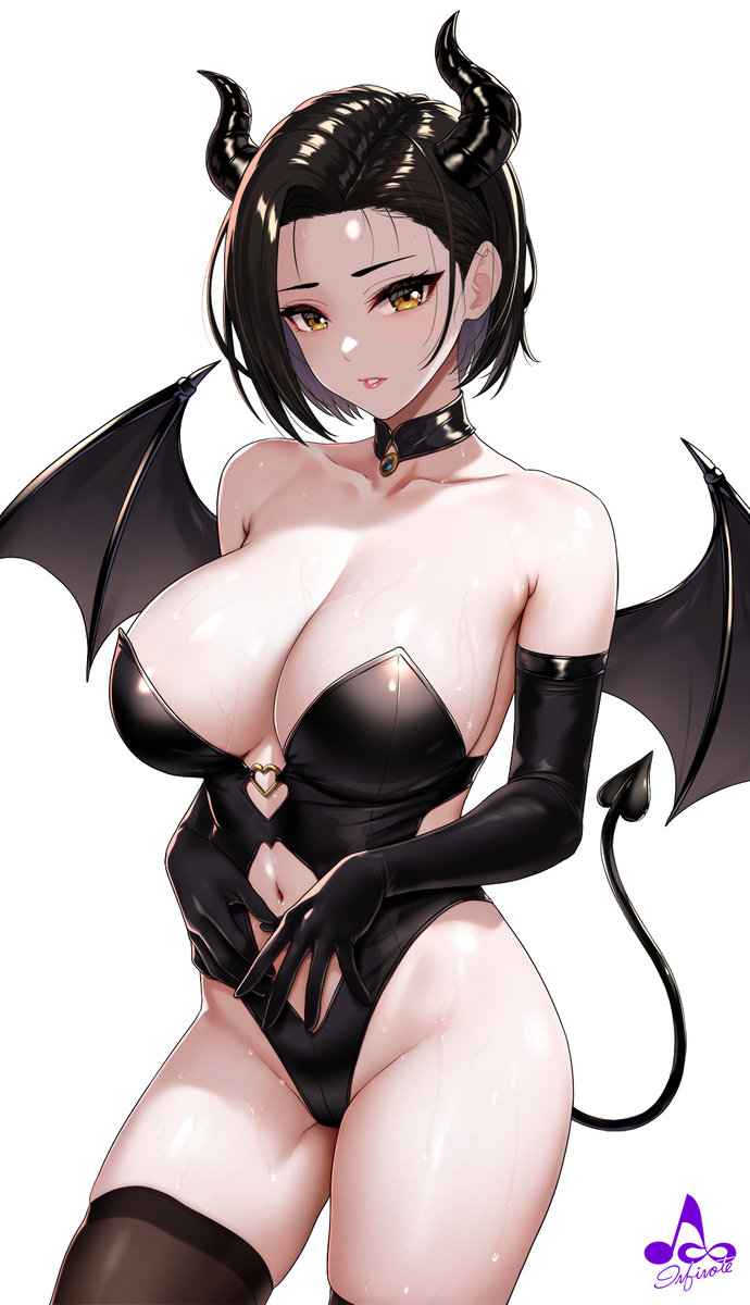 This is a pixiv picture whose title is サキュバス矢式さん.