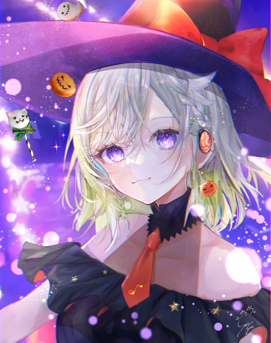 This is a pixiv picture whose title is YuNiさんハロウィンライブFA.