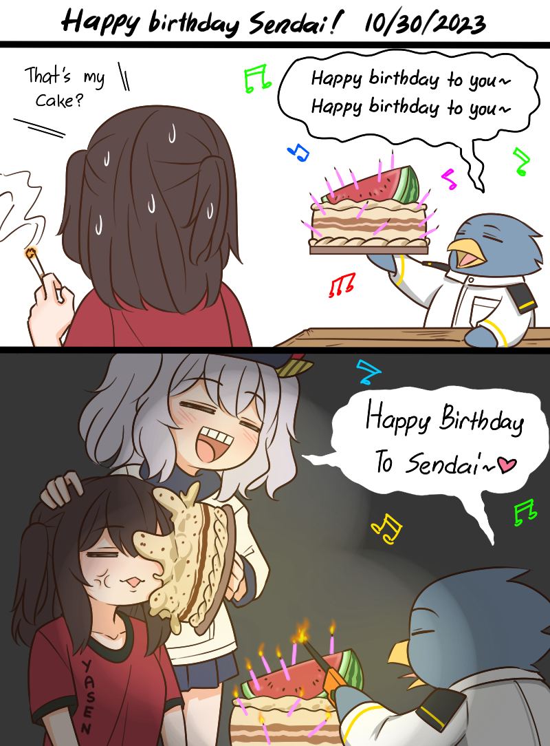 This is a pixiv picture whose title is Happy Birthday Sendai 2023.