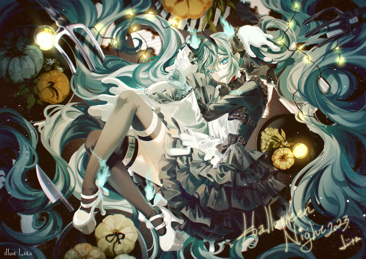 This is a pixiv picture whose title is Halloween★Night.