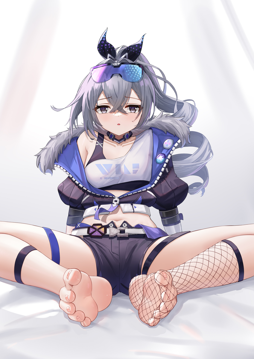 This is a pixiv picture whose title is Silverwolf.