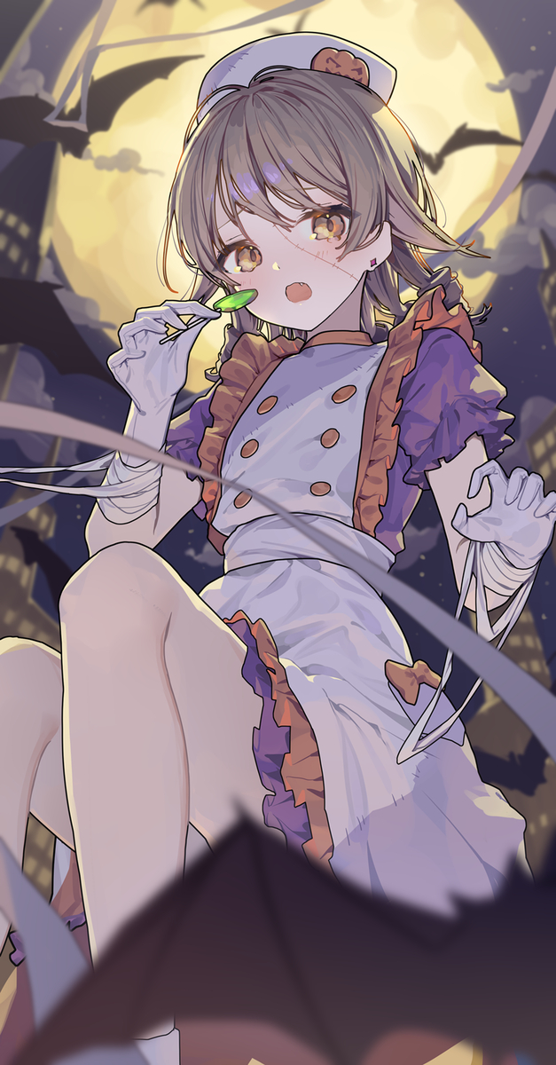 This is a pixiv picture whose title is ゾンビナースくぼ.