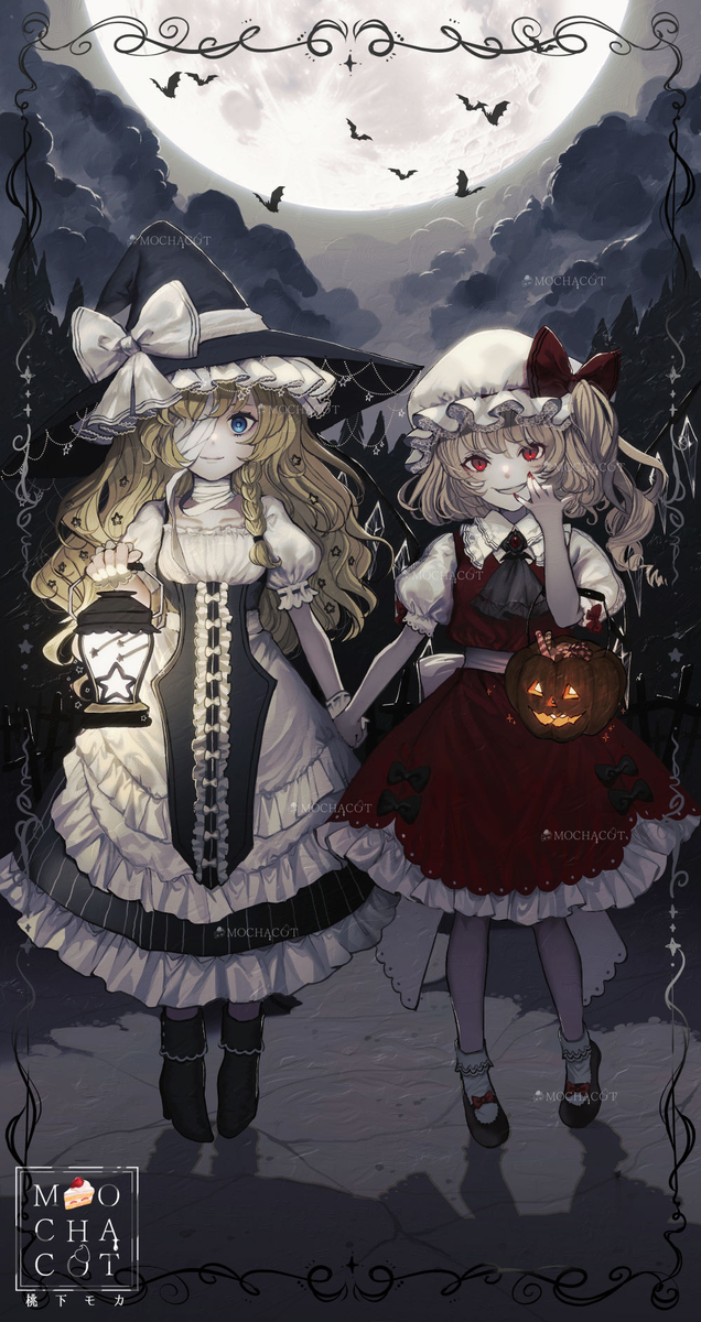 This is a pixiv picture whose title is Trick or Treat.