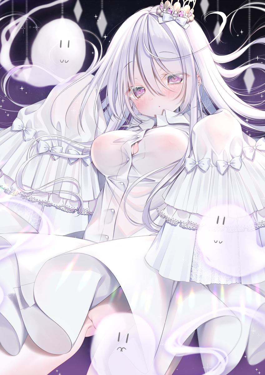 This is a pixiv picture whose title is おばけ👻.