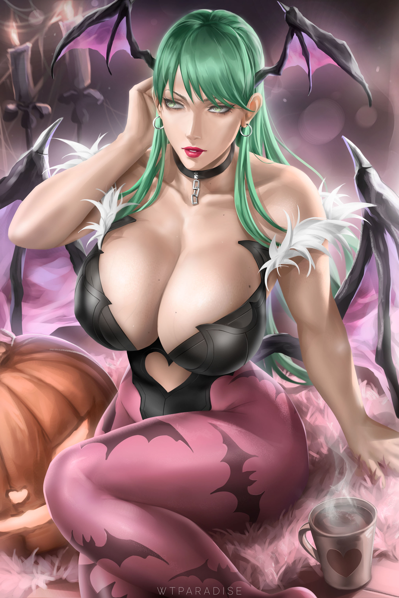 This is a pixiv picture whose title is Morrigan Aensland.