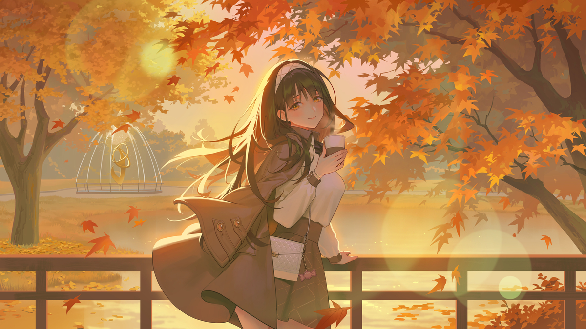 This is a pixiv picture whose title is 秋🍂.