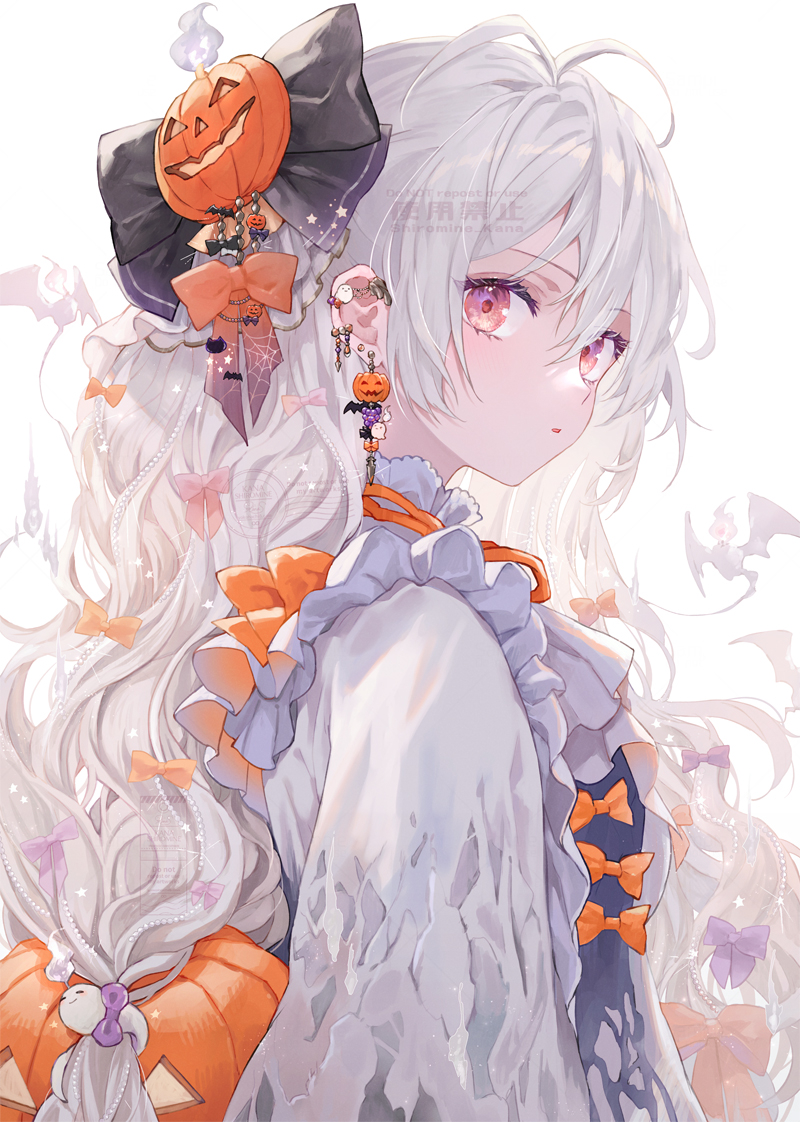 This is a pixiv picture whose title is White Halloween.