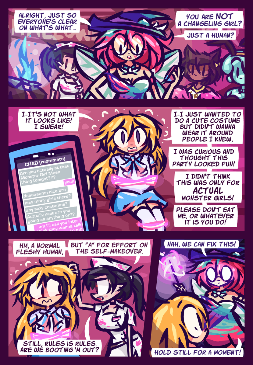 This is a pixiv picture whose title is A Girl Beyond Halloween (TG).