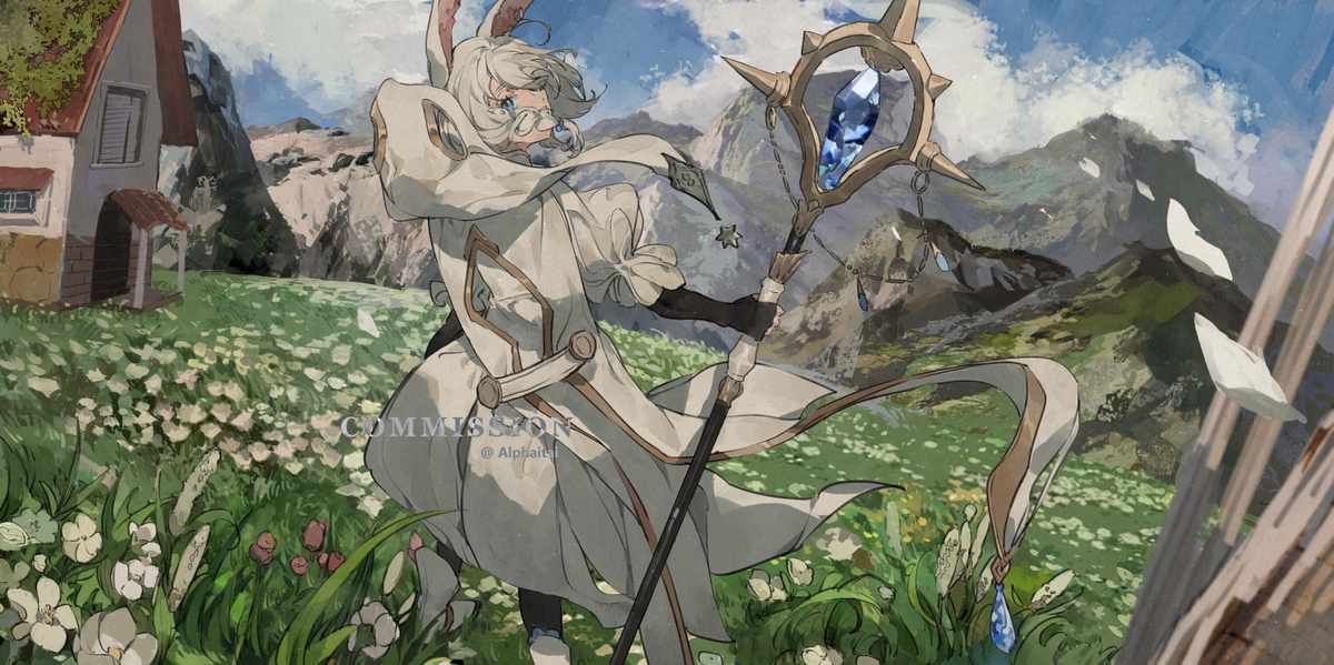 This is a pixiv picture whose title is CM.