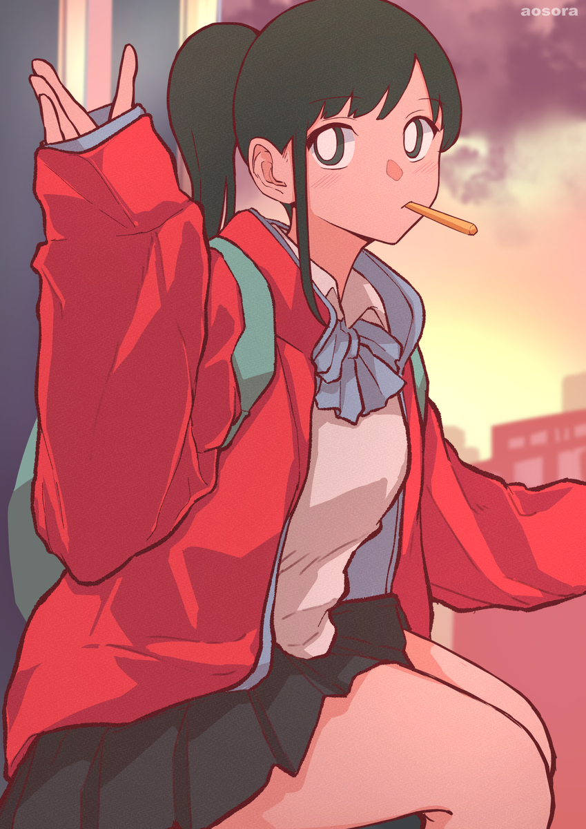 This is a pixiv picture whose title is MC　Girl.