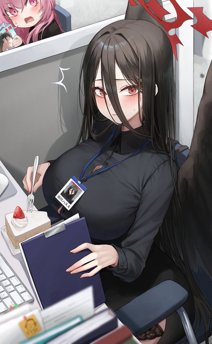 This is a pixiv picture whose title is ハスミさん 何してるの…?.