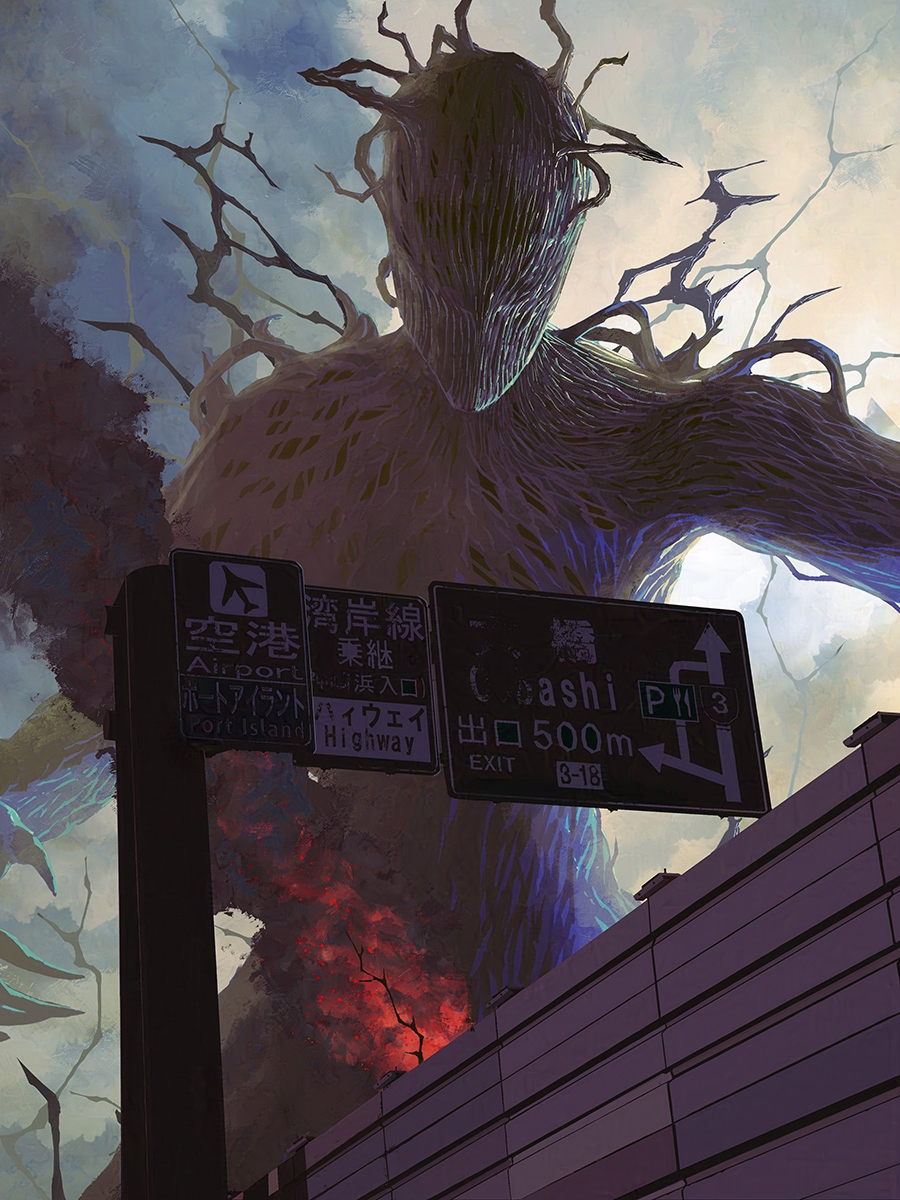 This is a pixiv picture whose title is 超獣災害を振り返って.
