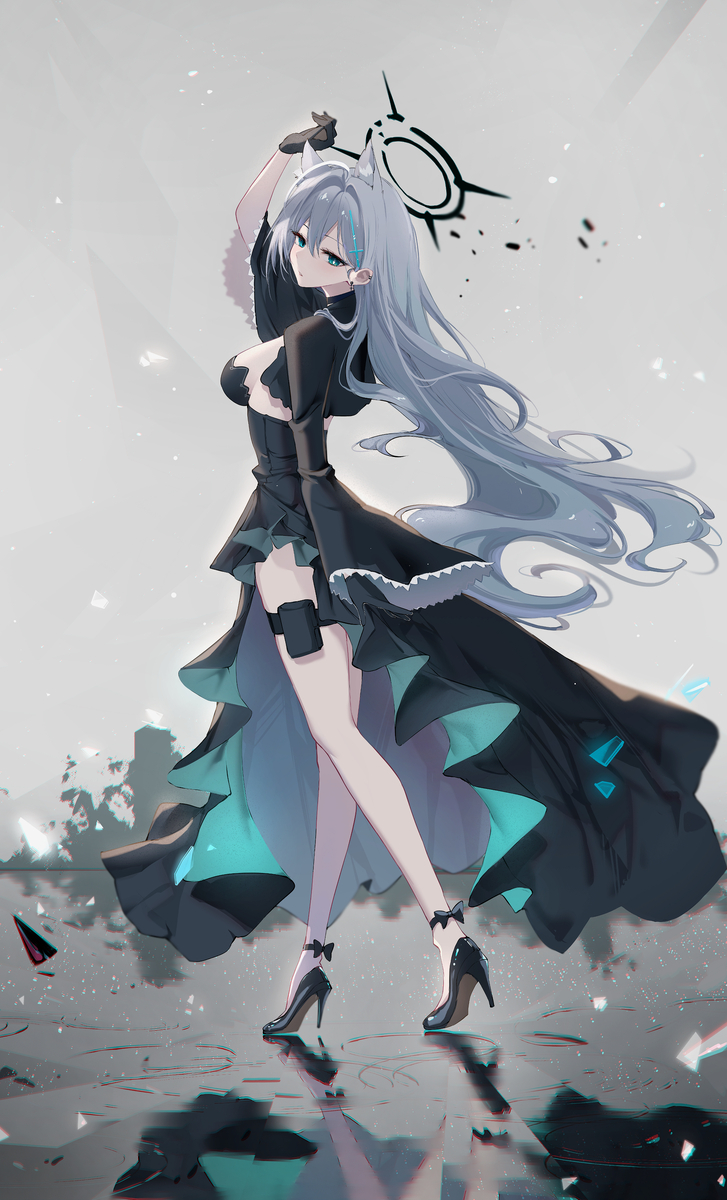 This is a pixiv picture whose title is Shiroko Terror.