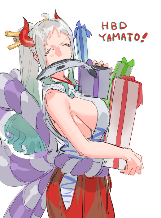 This is a pixiv picture whose title is HBD💕❗️❗️❗️👹✨.