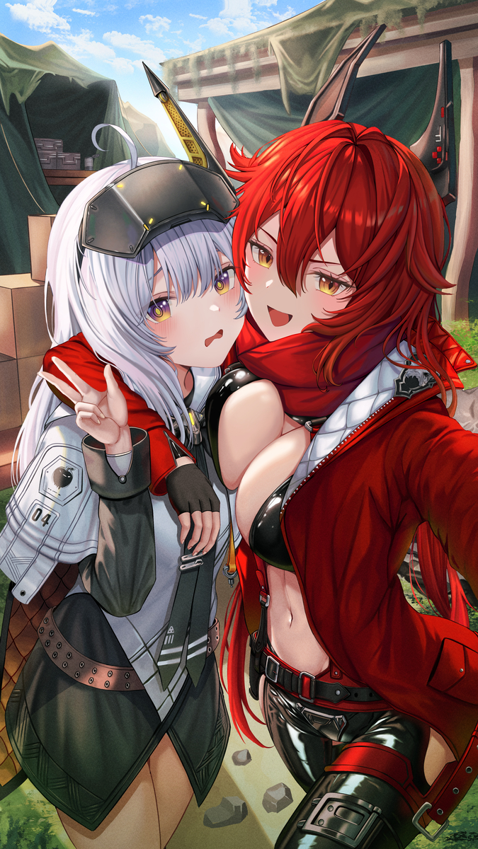 This is a pixiv picture whose title is NIKKE 1st Aniversary.