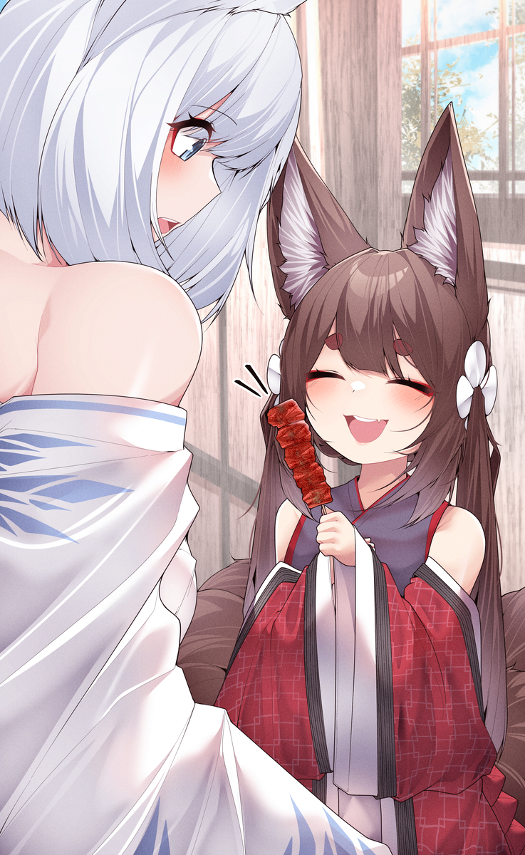 This is a pixiv picture whose title is もふもふ.