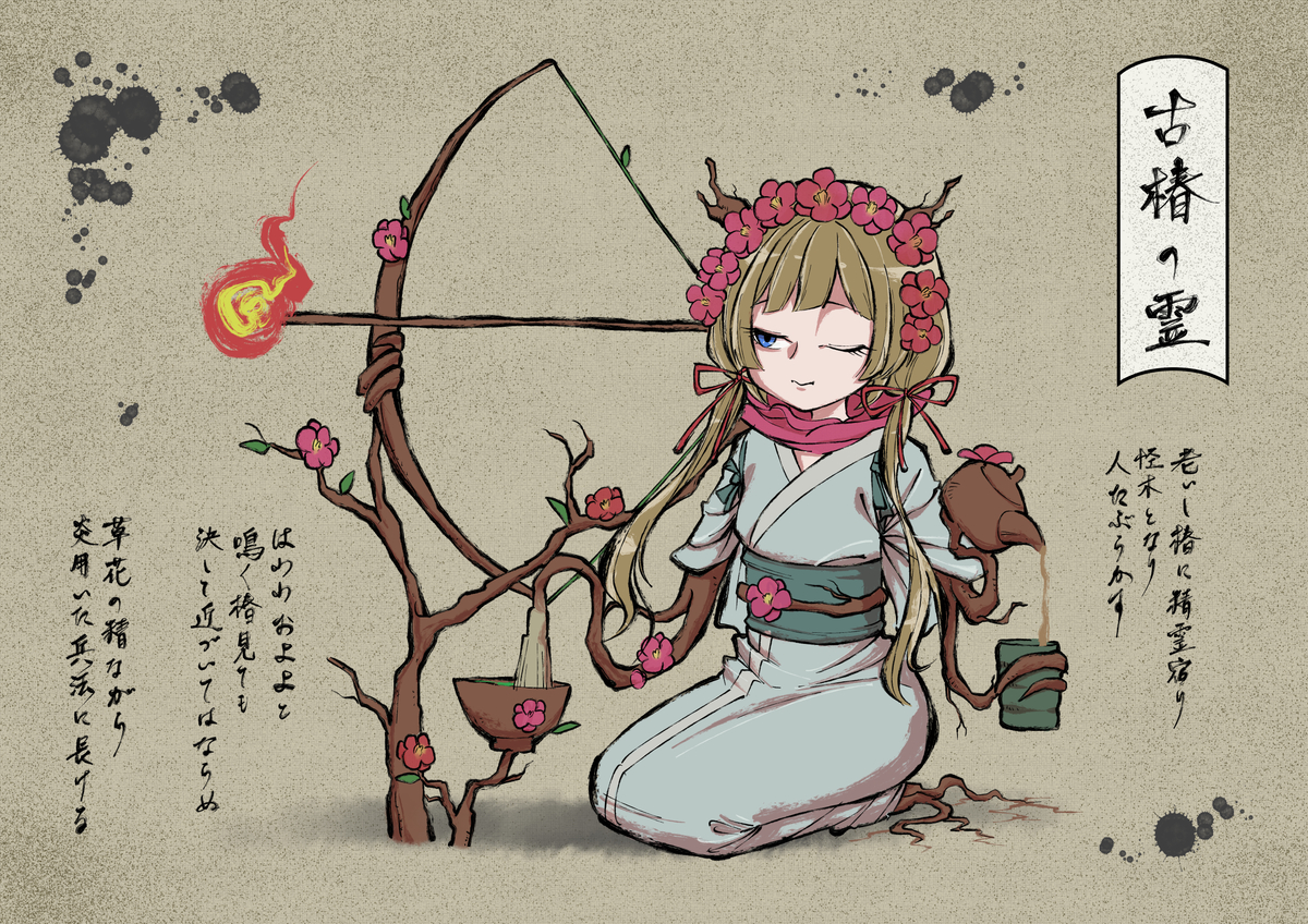 This is a pixiv picture whose title is にじさんじ百鬼夜行　妖怪図鑑　東ノ書その四.
