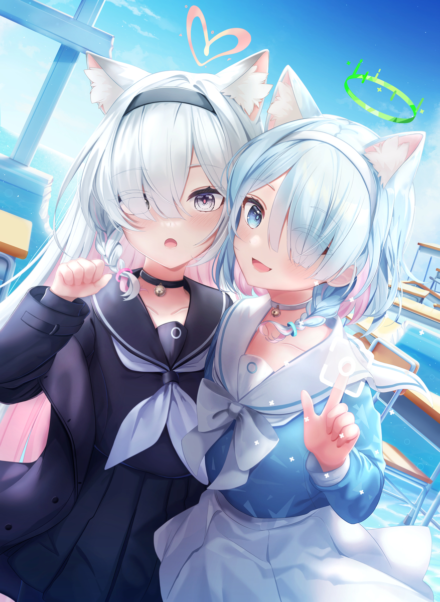 This is a pixiv picture whose title is アロナ&プラナ.
