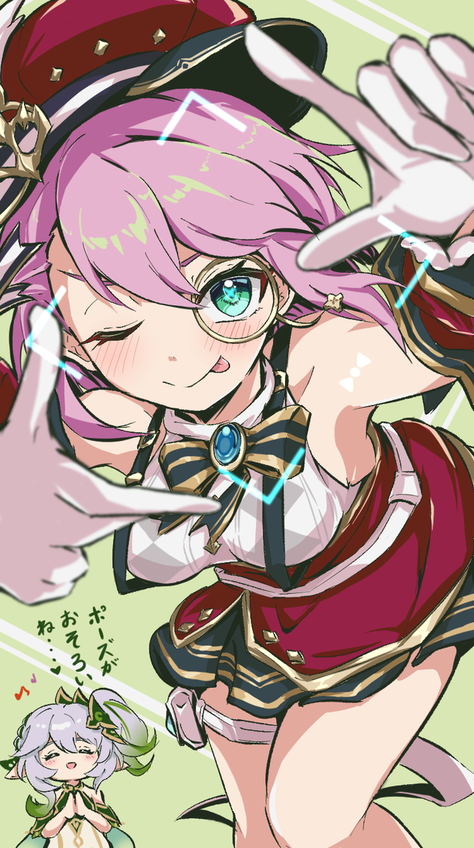 This is a pixiv picture whose title is 『撮影開始！』.