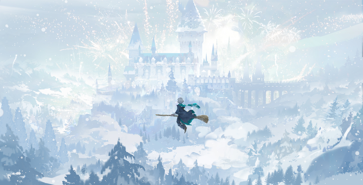 This is a pixiv picture whose title is 冬の木グワ一ツ城.