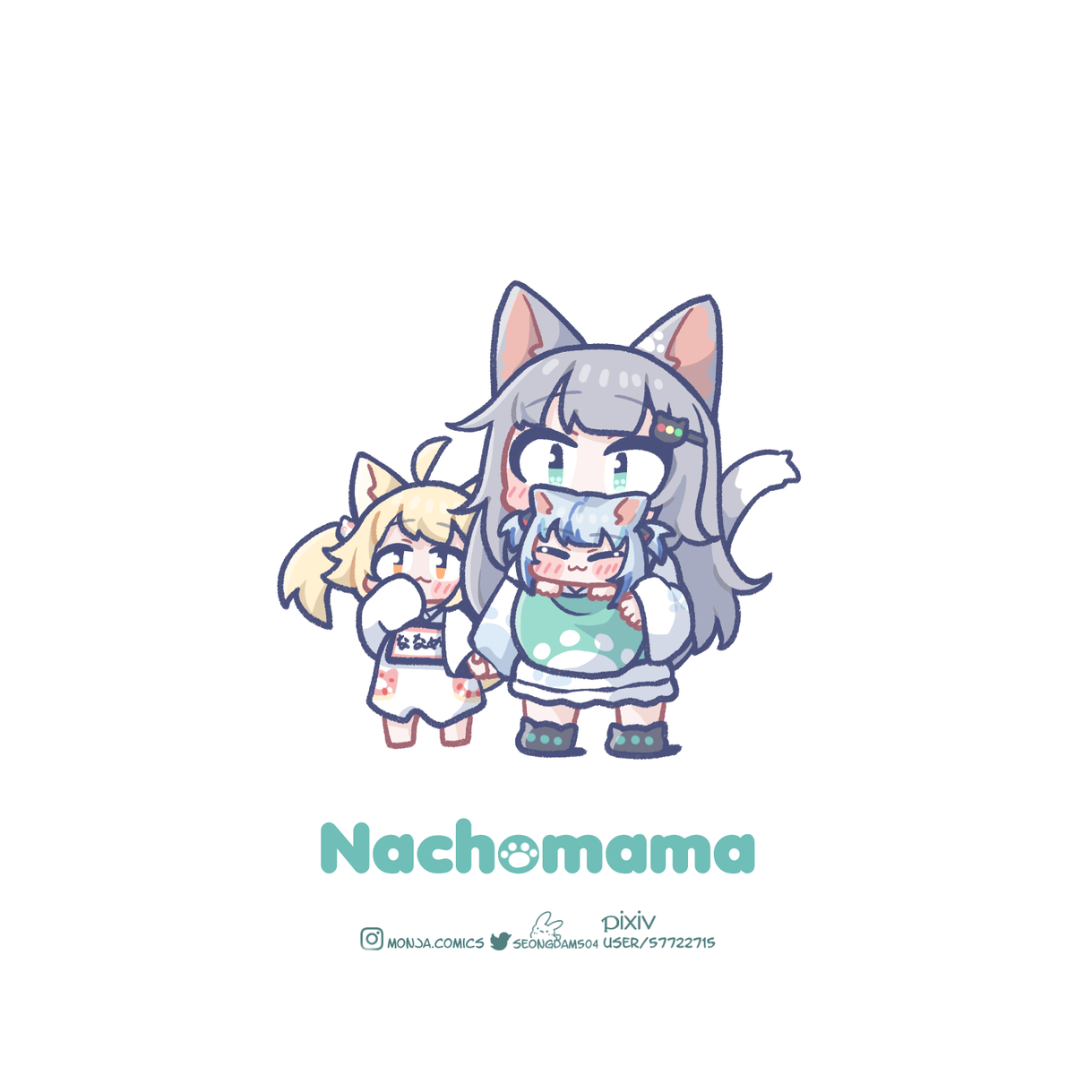 This is a pixiv picture whose title is Nachomama.