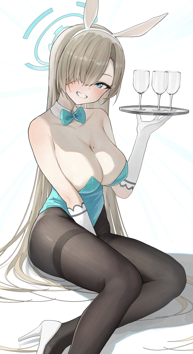 This is a pixiv picture whose title is バニーアスナ　　８１日目.