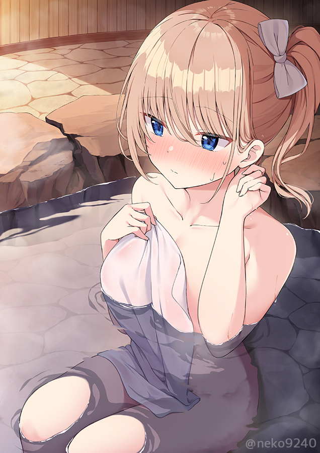 This is a pixiv picture whose title is （近い...ドキドキしてるの、ばれちゃうよぉ...）.