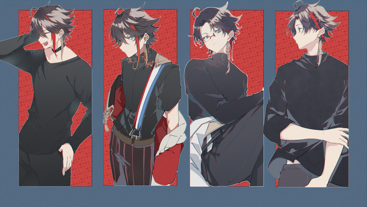 This is a pixiv picture whose title is 🖤.