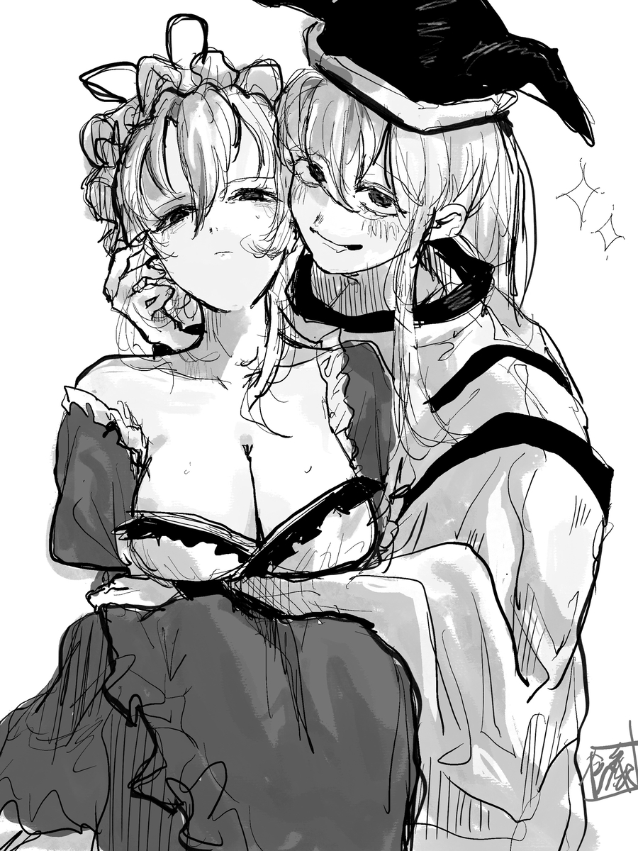 This is a pixiv picture whose title is おきゆか.