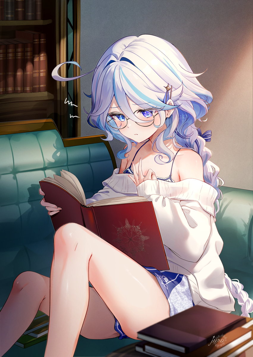 This is a pixiv picture whose title is 📚.