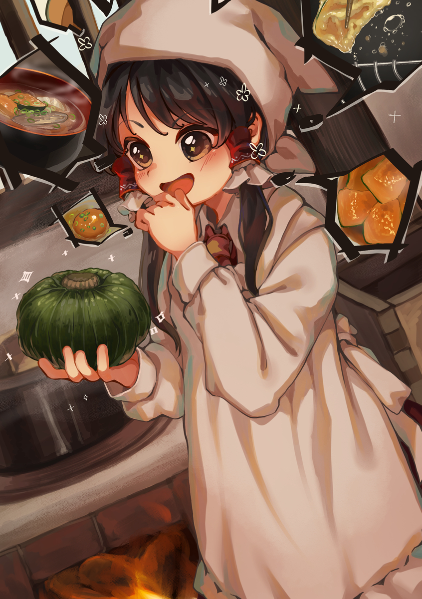 This is a pixiv picture whose title is かぼちゃが美味しい季節.