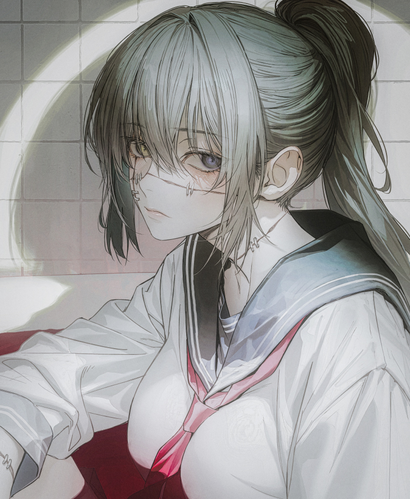 This is a pixiv picture whose title is mahito.