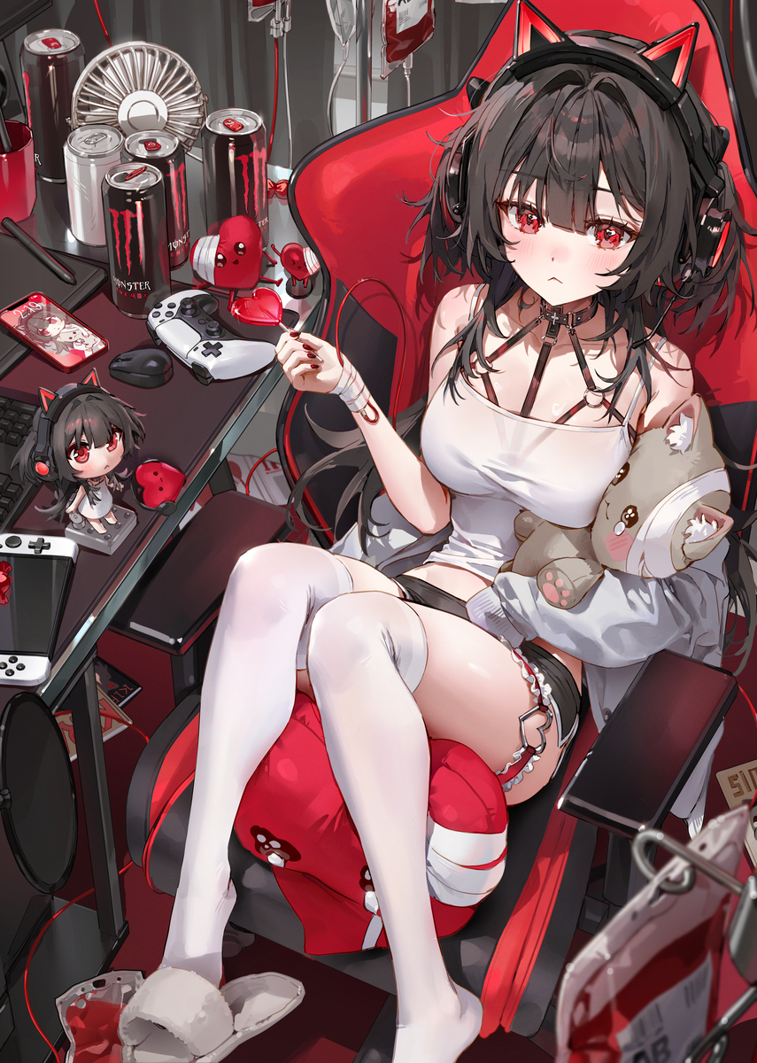 This is a pixiv picture whose title is 🩸.