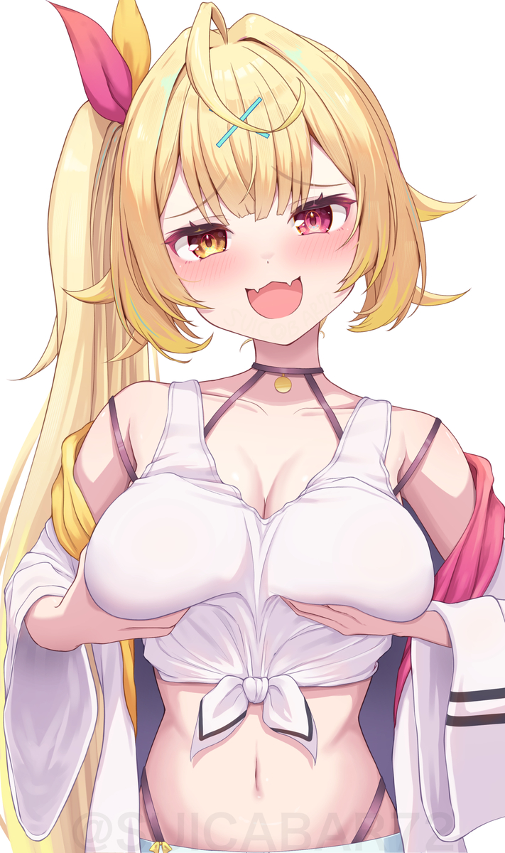 This is a pixiv picture whose title is 星くずを挑発するサラちゃん🌟💗.