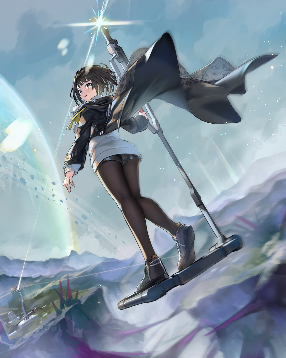 This is a pixiv picture whose title is 终末地通勤.