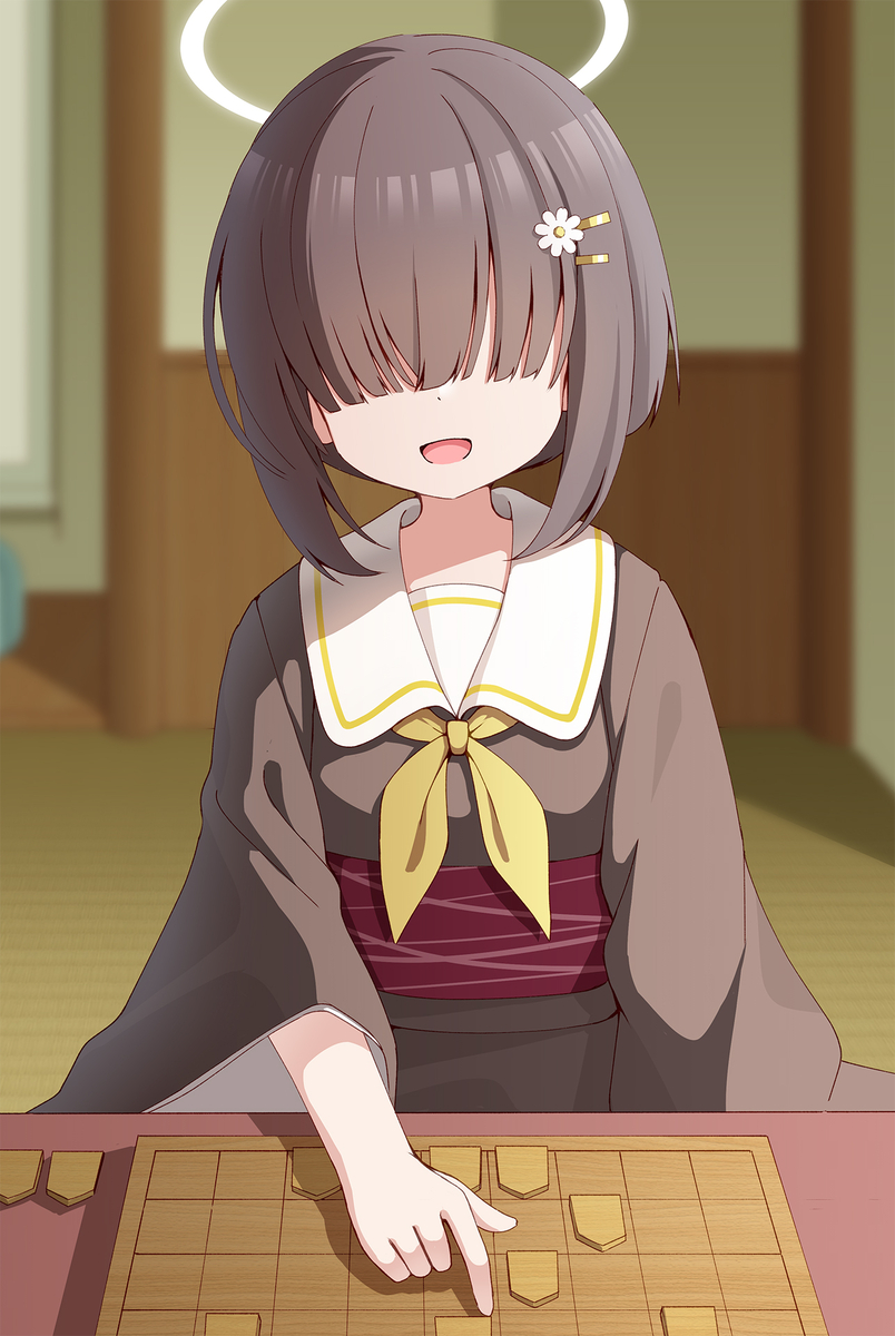 This is a pixiv picture whose title is 百鬼夜行の将棋部モブちゃん可愛い.