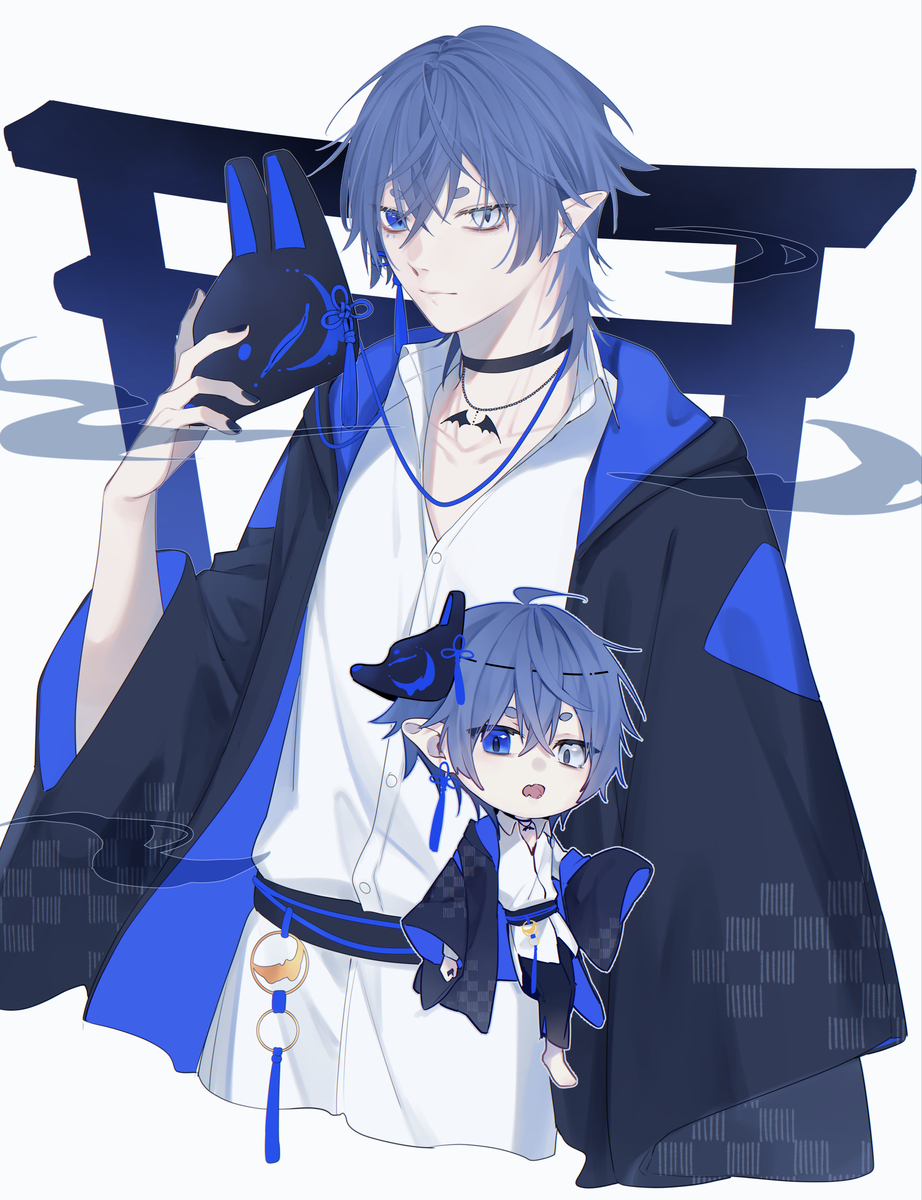 This is a pixiv picture whose title is 代理くん.