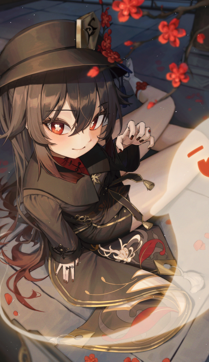 This is a pixiv picture whose title is HuTao.