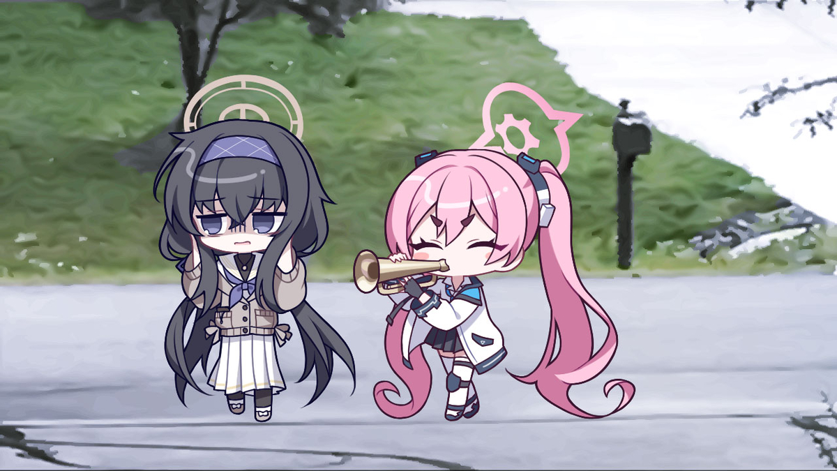 This is a pixiv picture whose title is 🎺.