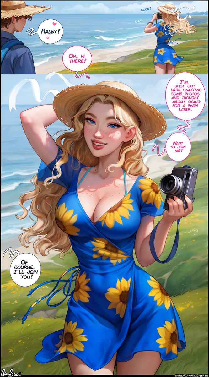 This is a pixiv picture whose title is Haley Captures the Ocean's Swell.
