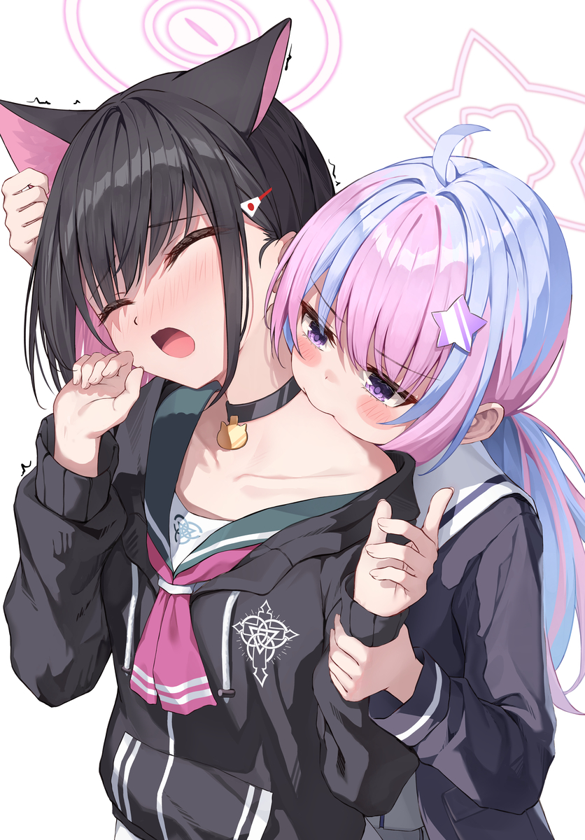 This is a pixiv picture whose title is カズサ&レイサ.